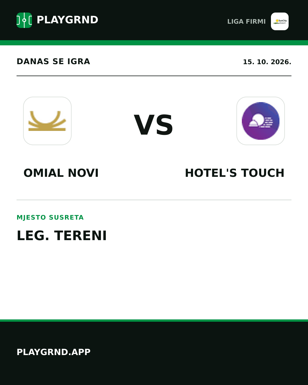 Instagram slika: Omial Novi vs Hotel's Touch