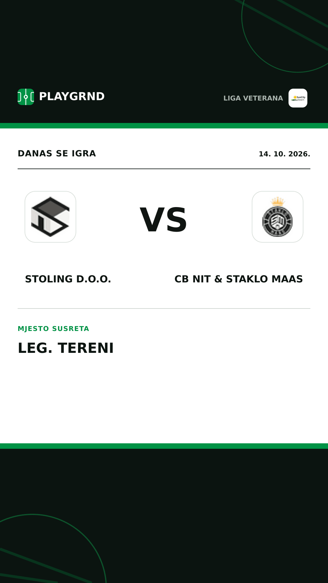 Instagram slika: Stoling D.O.O. vs CB Nit & Staklo Maas