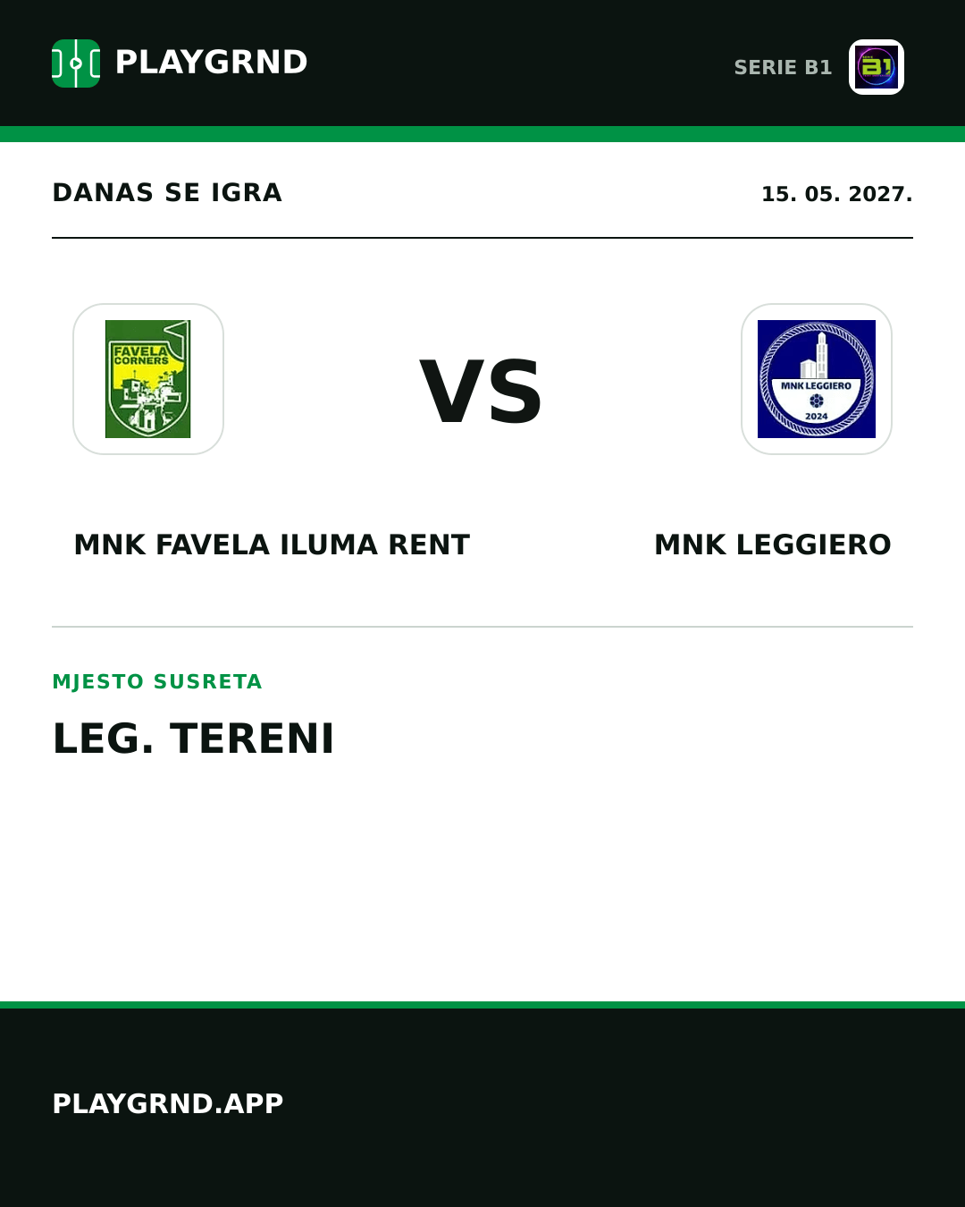 Instagram slika: MNK Favela Iluma Rent vs MNK Leggiero