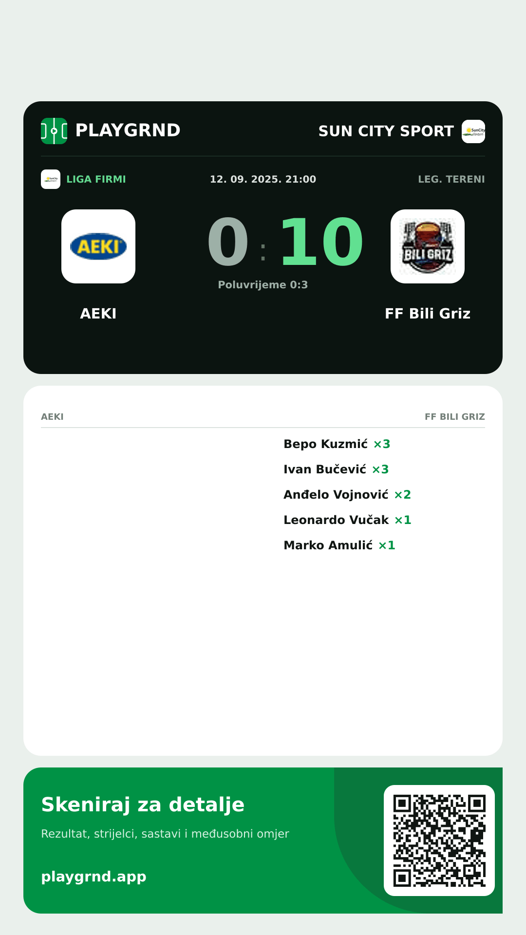Story slika: AEKI 0:10 FF Bili Griz