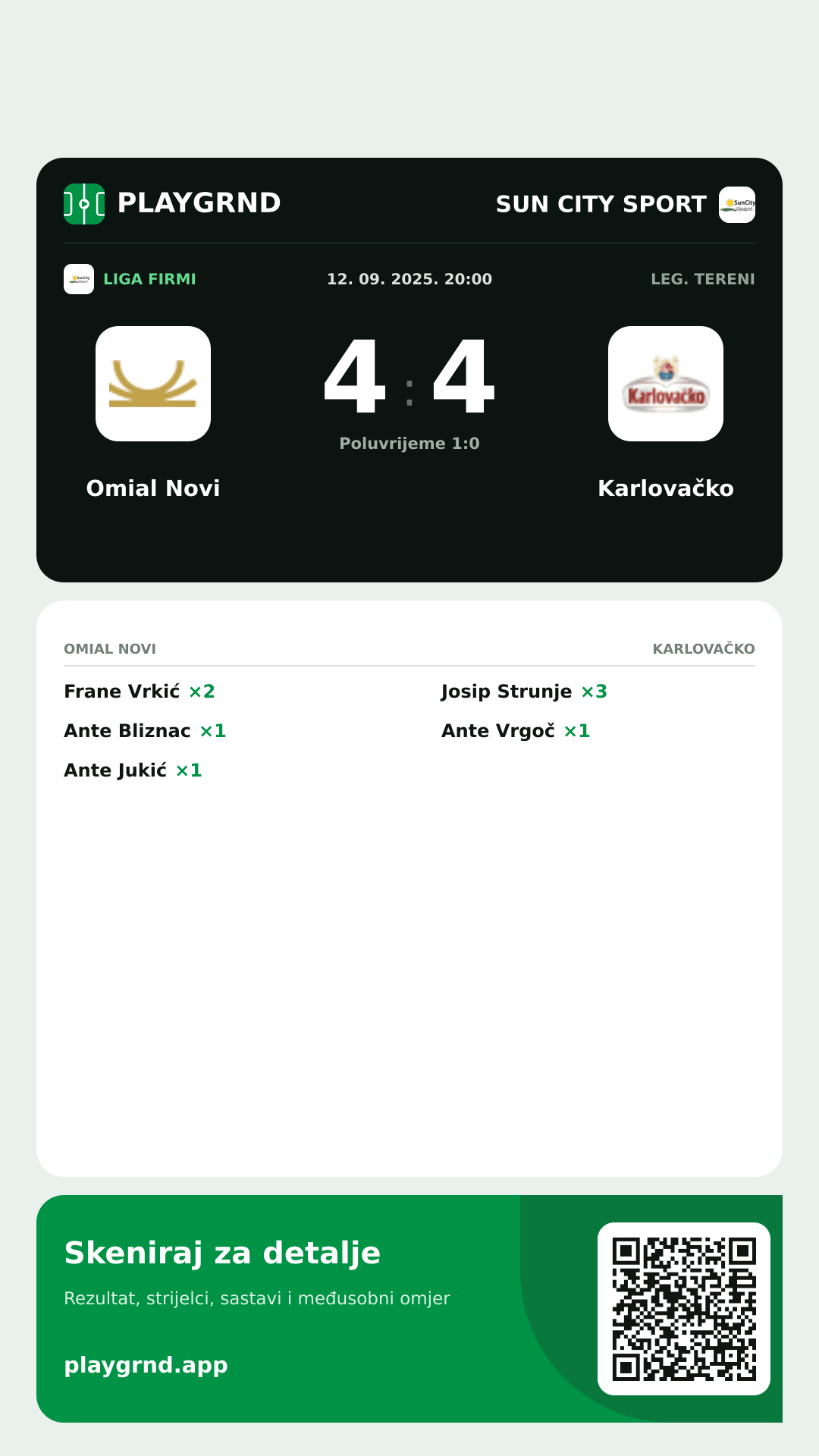 Story slika: Omial Novi 4:4 Karlovačko