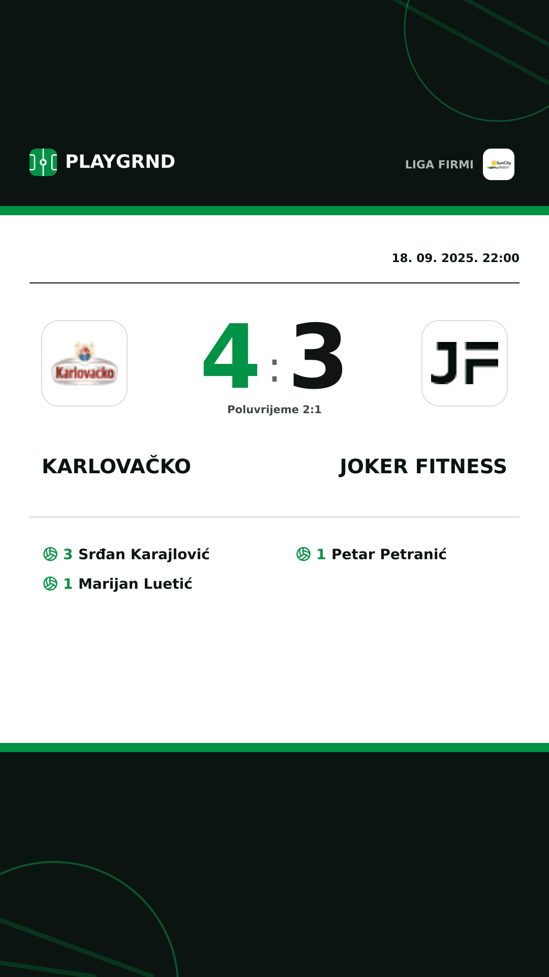Instagram slika: Karlovačko 4:3 Joker Fitness