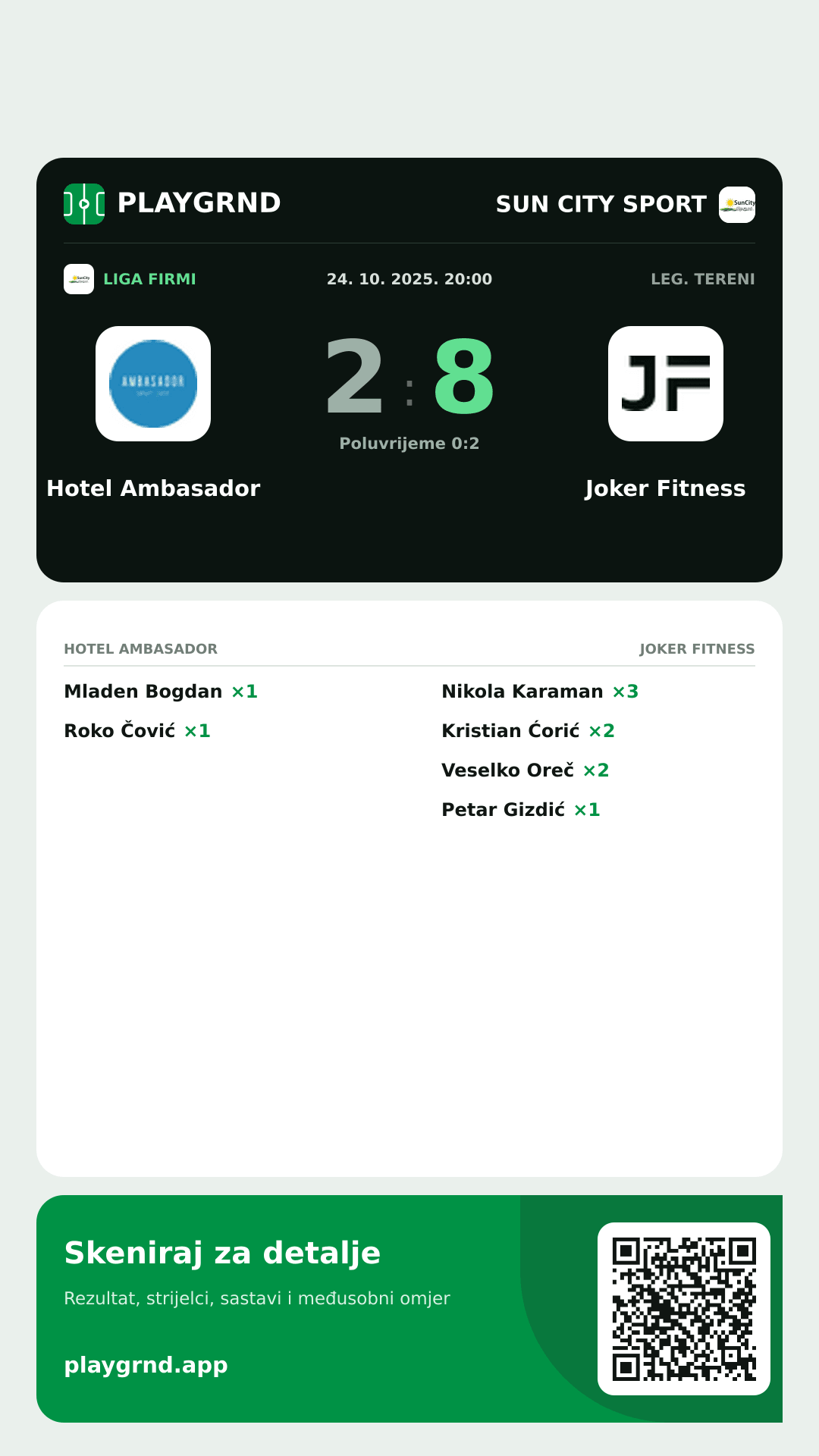 Story slika: Hotel Ambasador 2:8 Joker Fitness