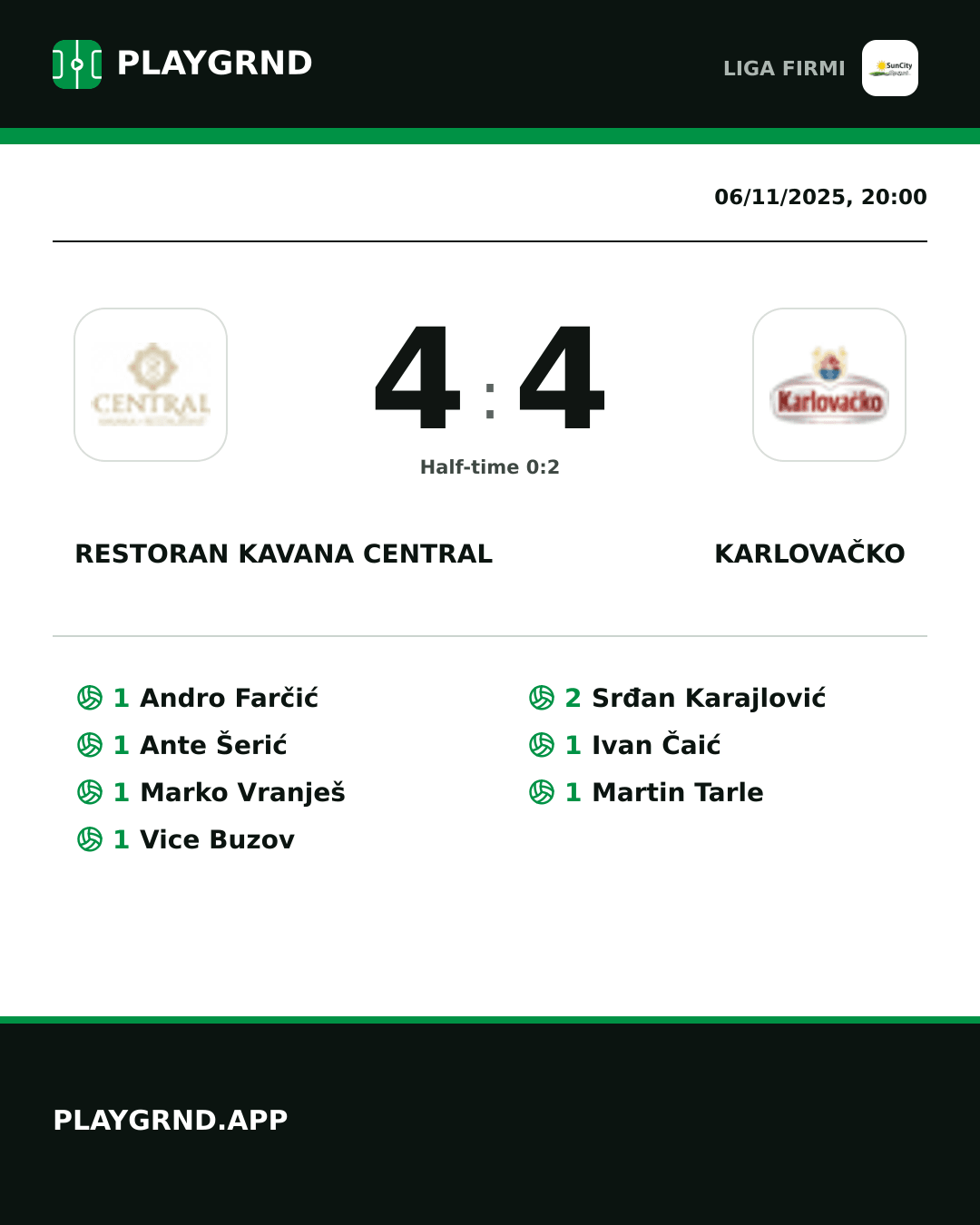Instagram artwork: Restoran Kavana Central 4:4 Karlovačko