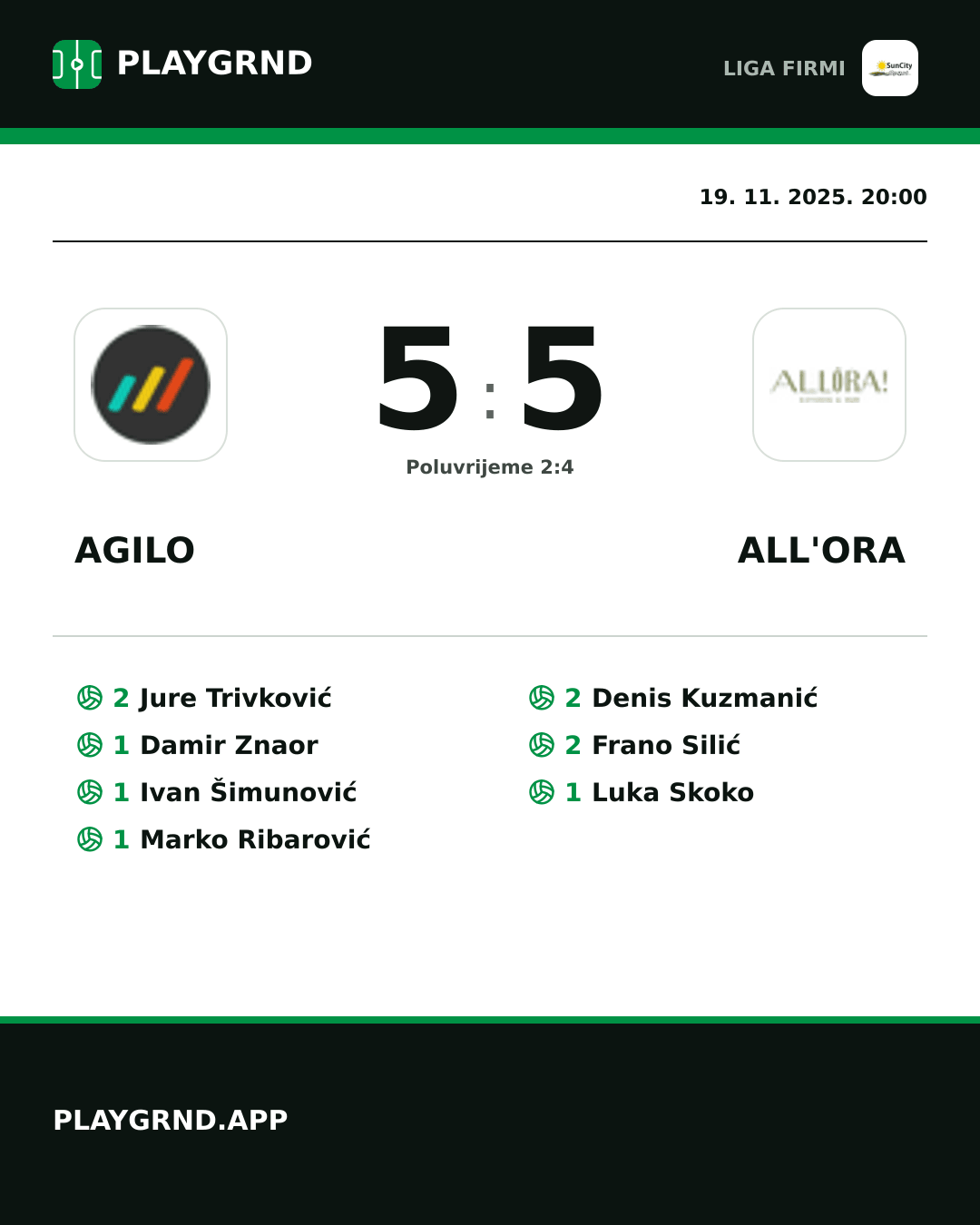 Instagram slika: Agilo 5:5 All'Ora