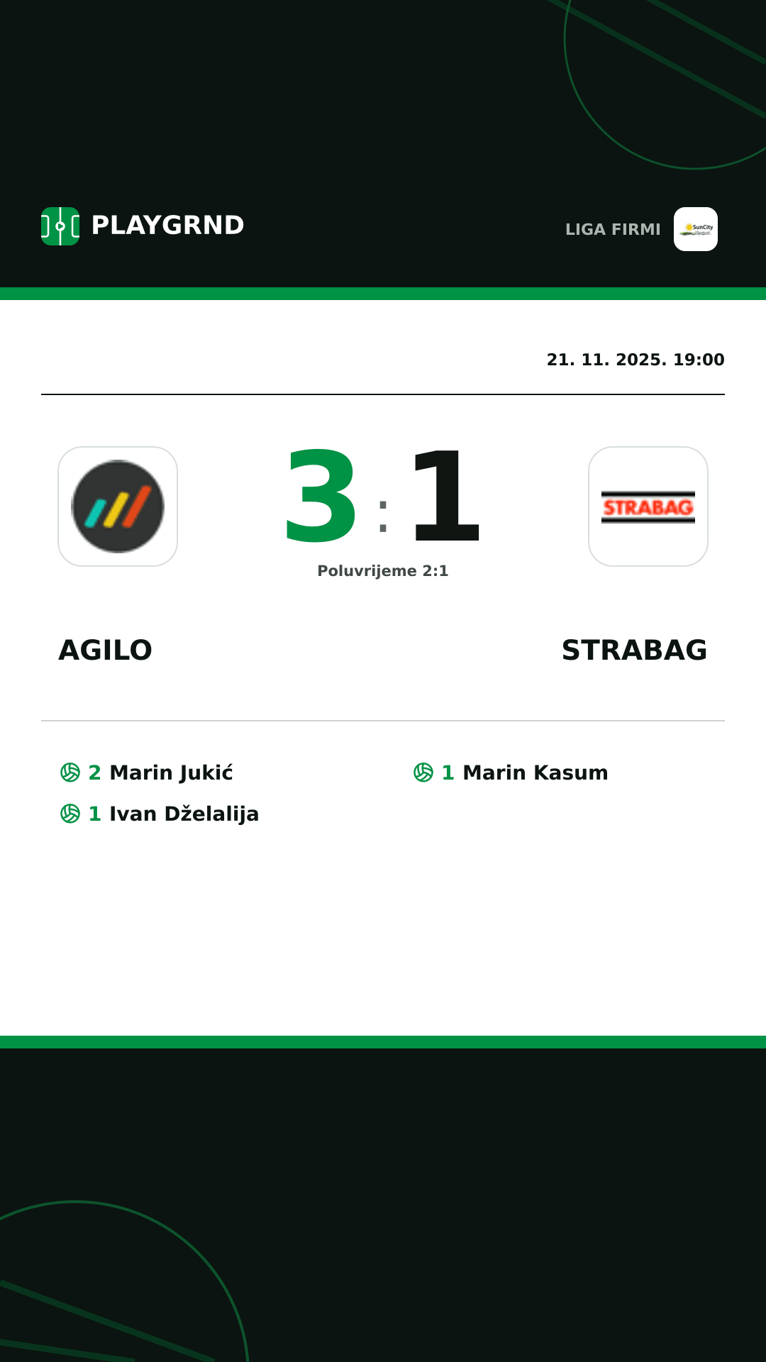 Instagram slika: Agilo 3:1 Strabag