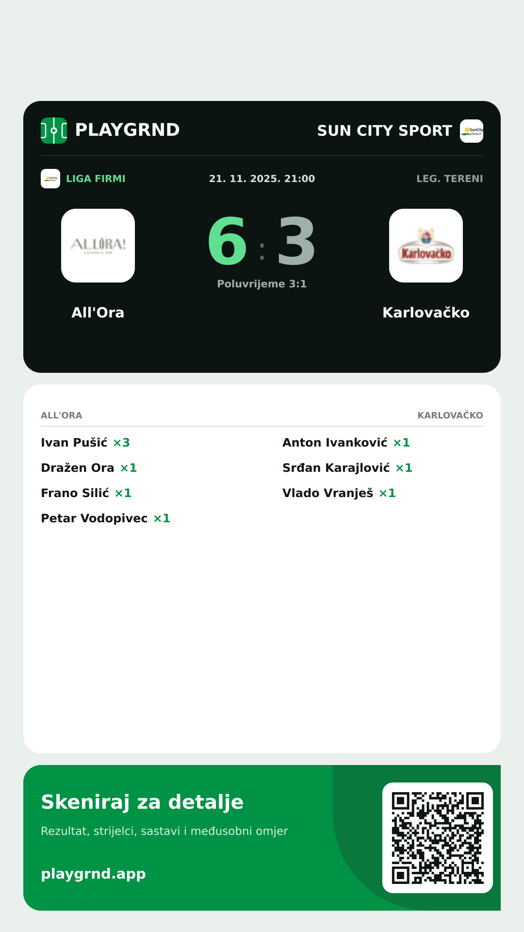 Story slika: All'Ora 6:3 Karlovačko