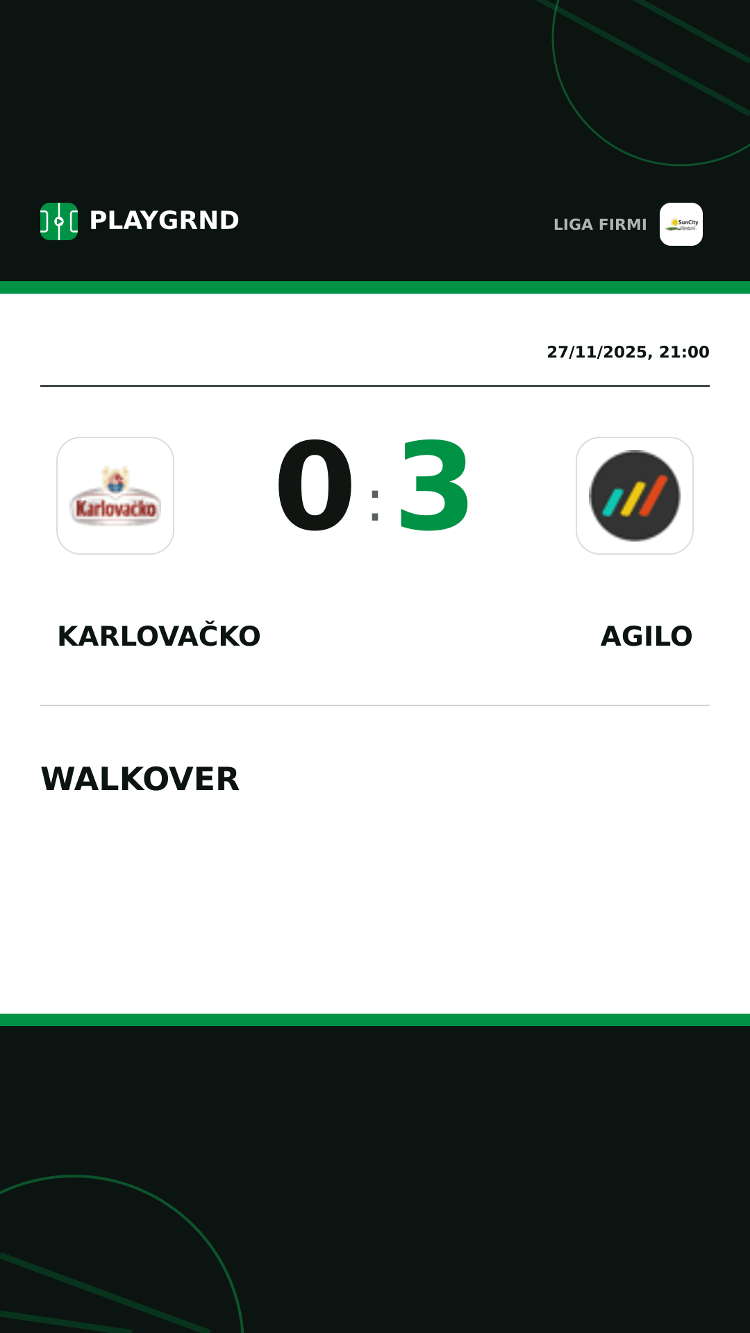 Instagram artwork: Karlovačko 0:3 Agilo