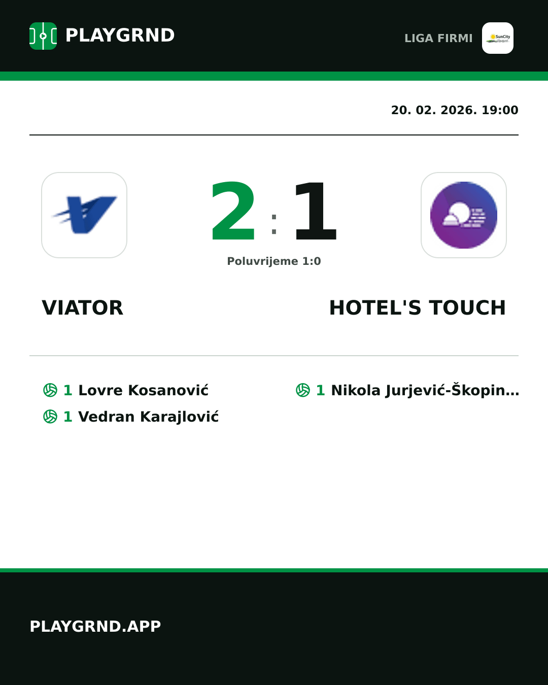 Instagram slika: Viator 2:1 Hotel's Touch