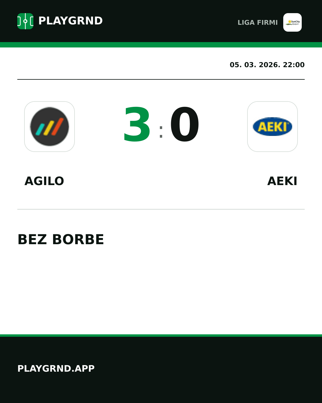 Instagram slika: Agilo 3:0 AEKI