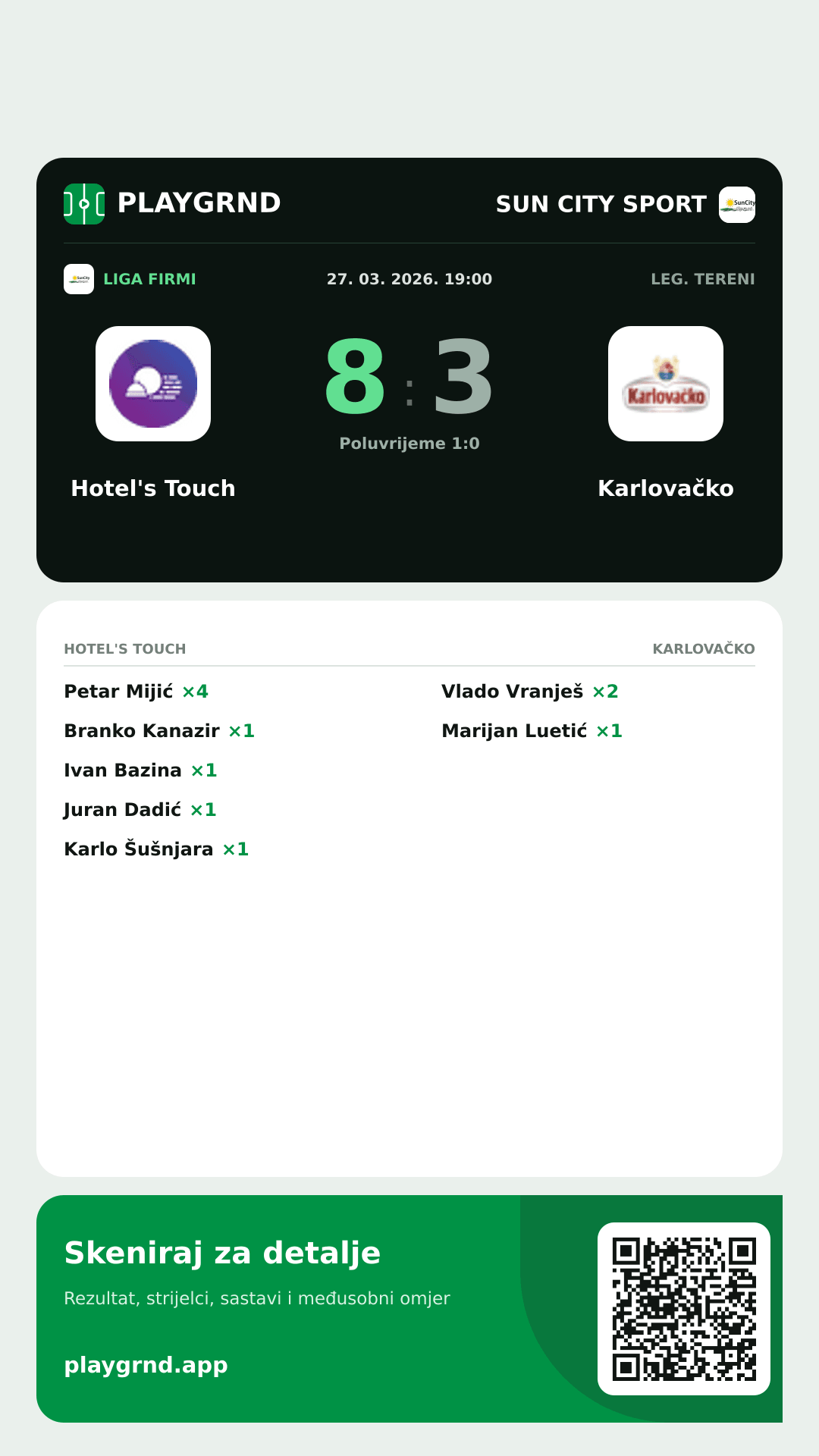 Story image: Hotel's Touch 8:3 Karlovačko