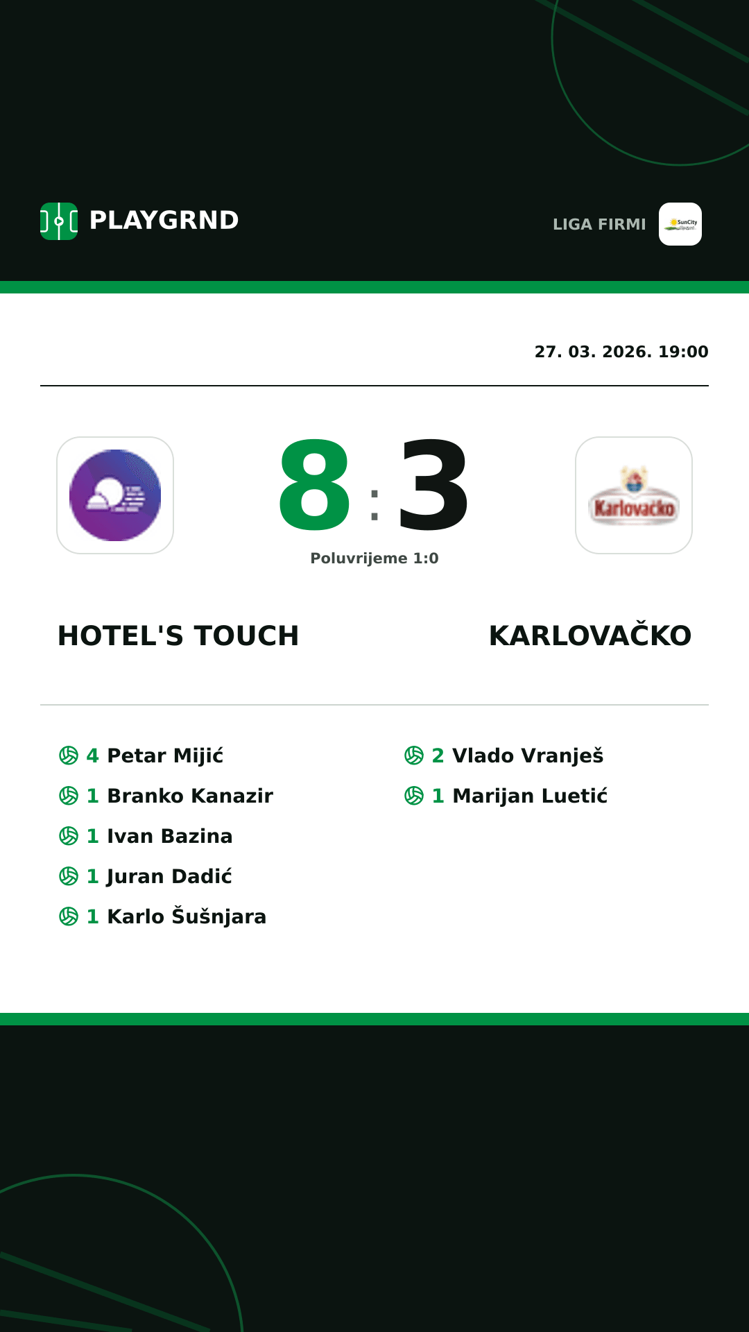Instagram slika: Hotel's Touch 8:3 Karlovačko