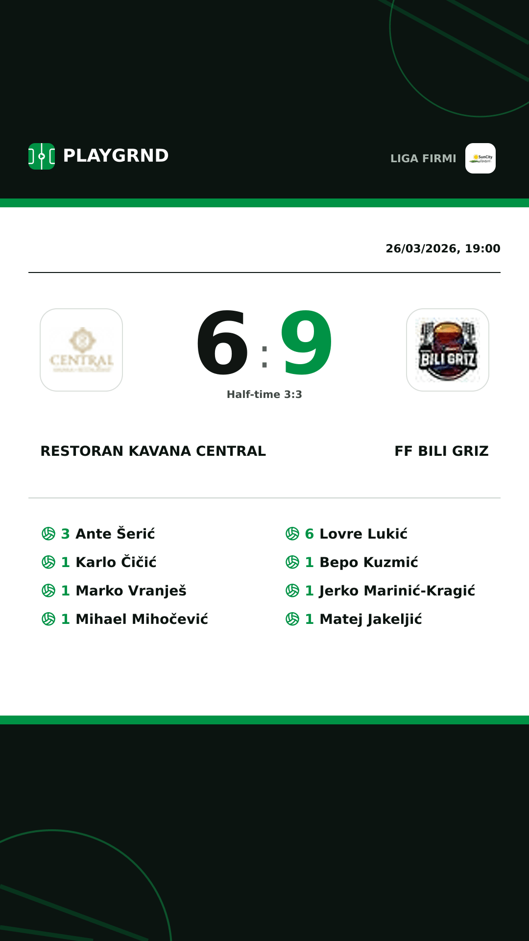 Instagram artwork: Restoran Kavana Central 6:9 FF Bili Griz