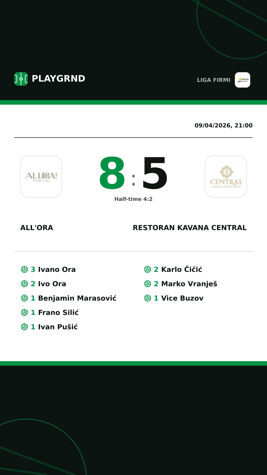 Instagram artwork: All'Ora 8:5 Restoran Kavana Central