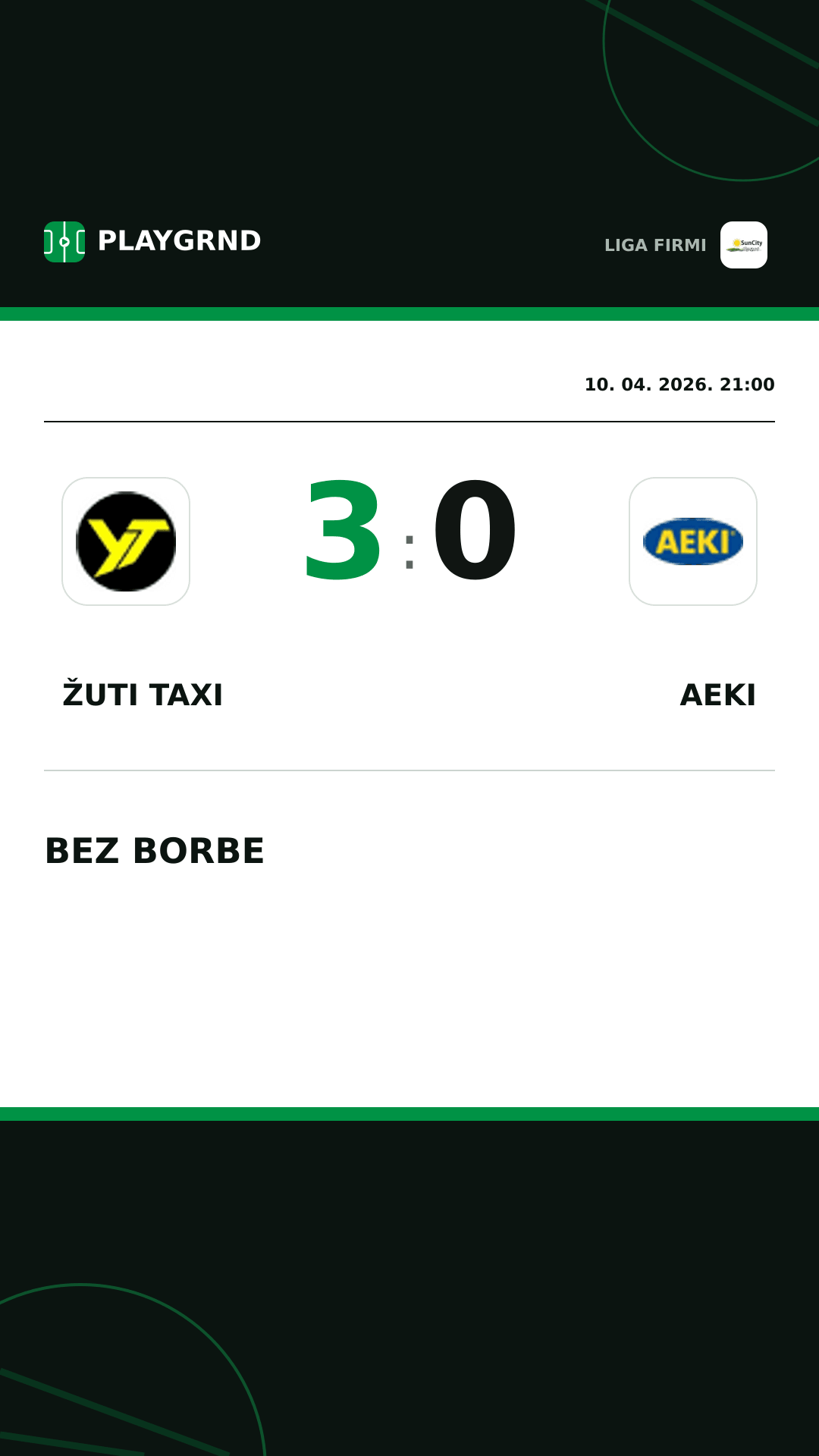 Instagram slika: Žuti Taxi 3:0 AEKI
