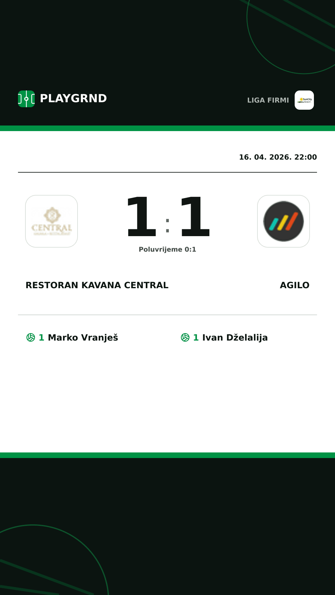 Instagram slika: Restoran Kavana Central 1:1 Agilo