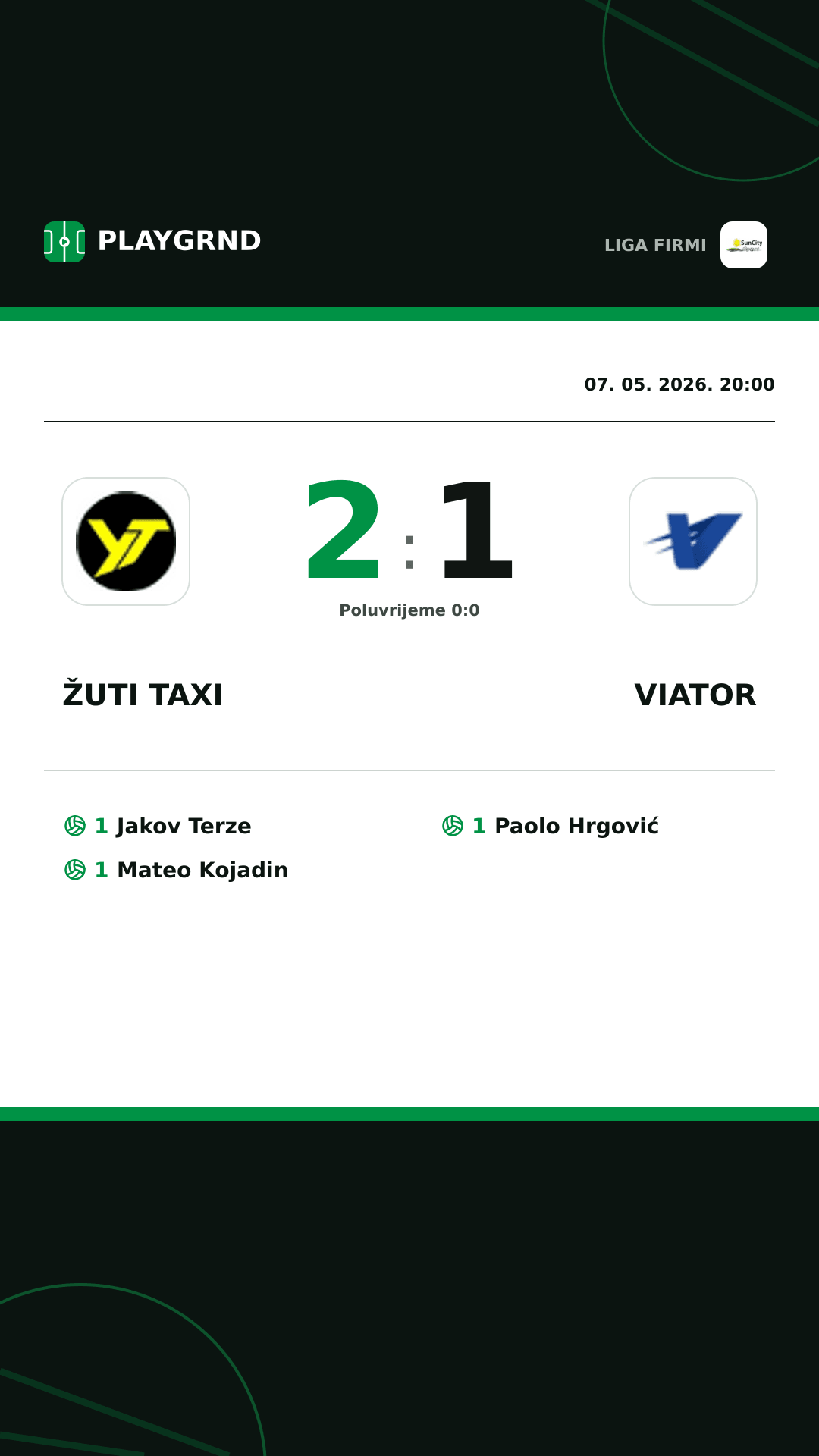 Instagram slika: Žuti Taxi 2:1 Viator