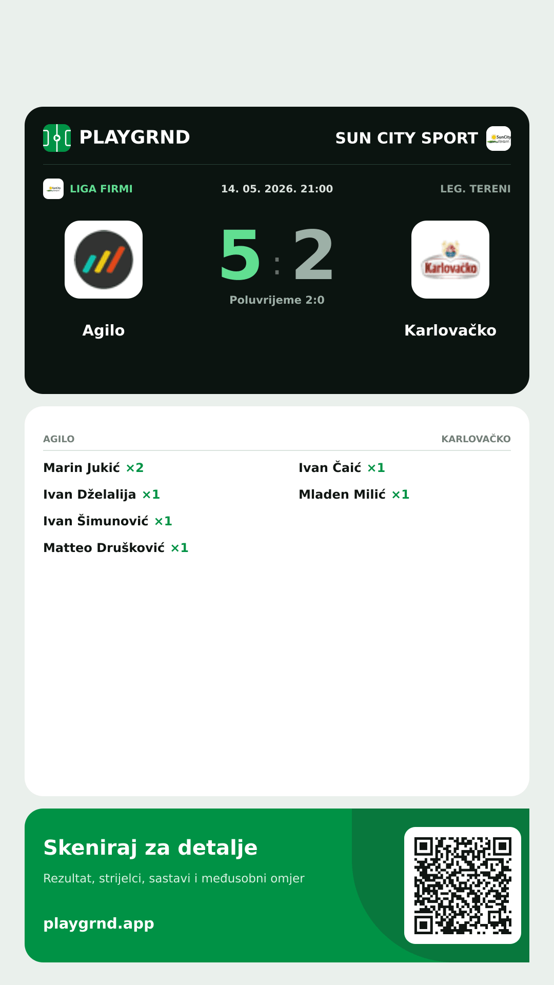 Story slika: Agilo 5:2 Karlovačko