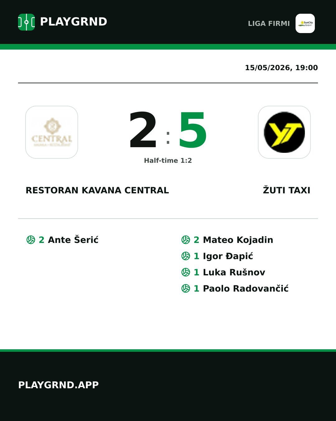 Instagram artwork: Restoran Kavana Central 2:5 Žuti Taxi