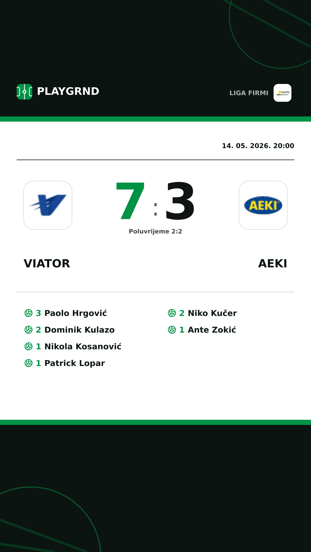 Instagram slika: Viator 7:3 AEKI