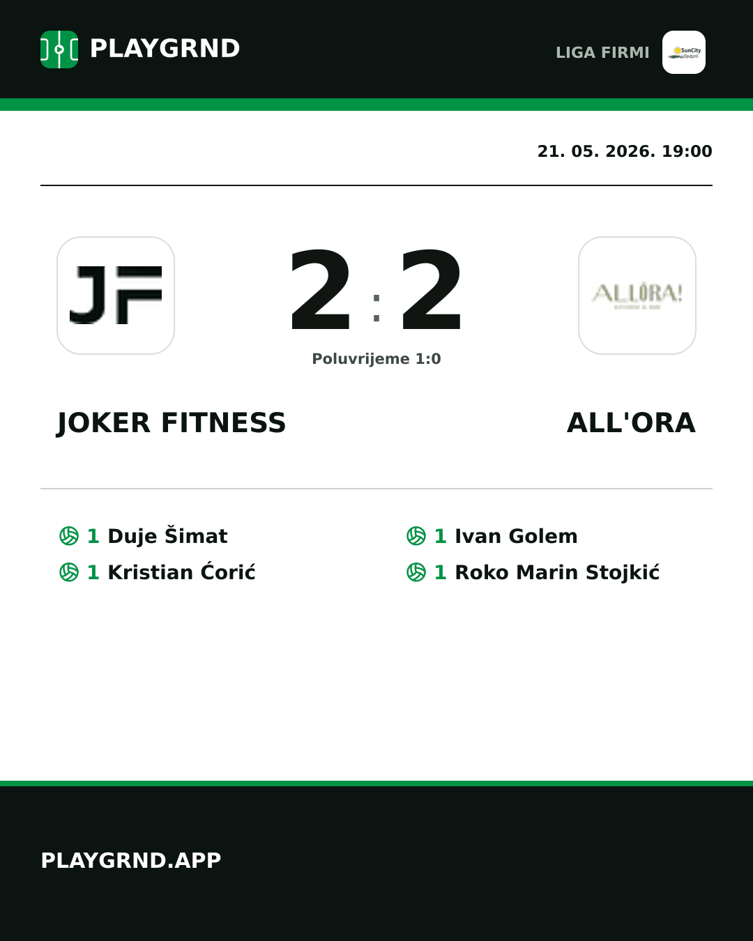 Instagram slika: Joker Fitness 2:2 All'Ora