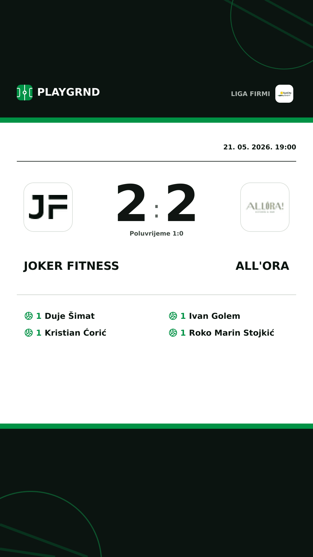 Instagram slika: Joker Fitness 2:2 All'Ora