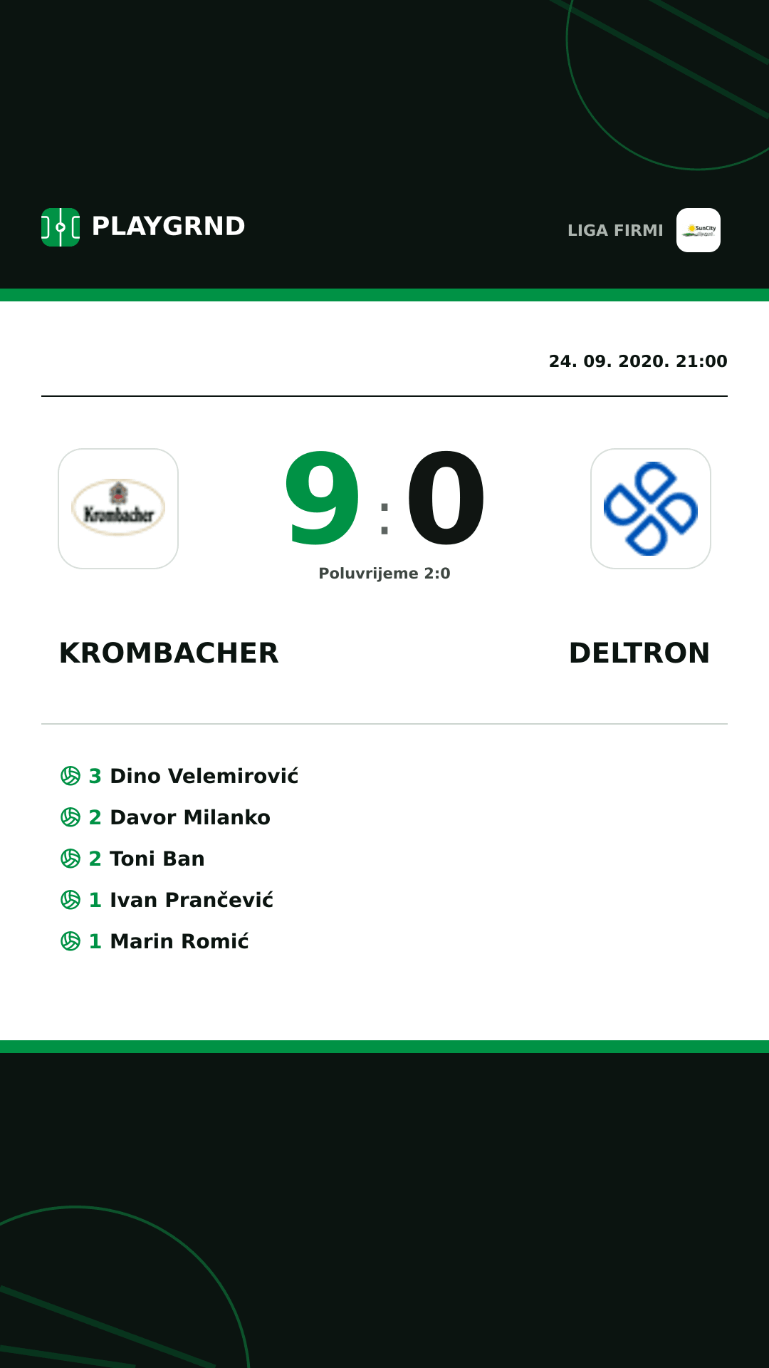 Instagram slika: Krombacher 9:0 Deltron