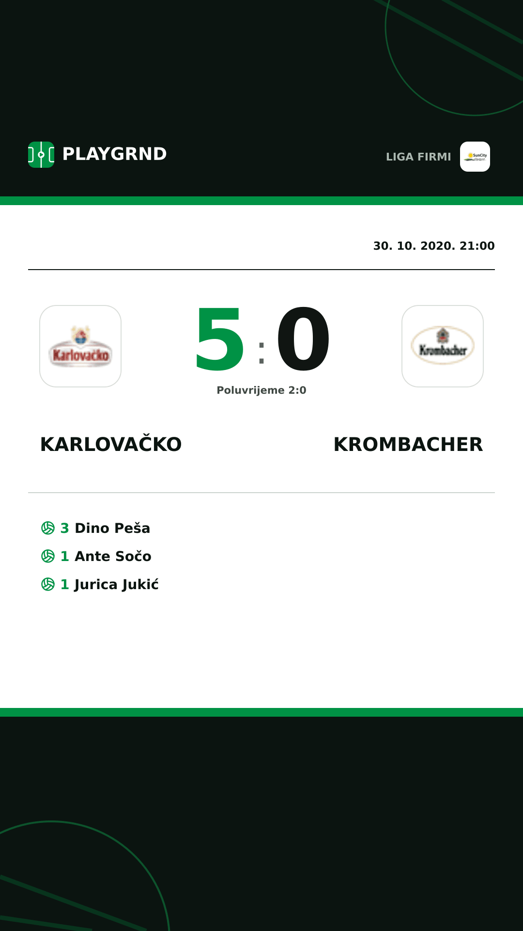 Instagram slika: Karlovačko 5:0 Krombacher