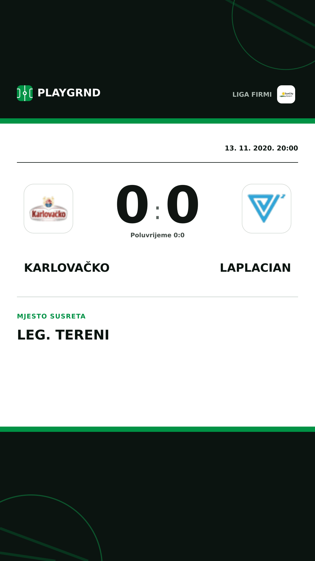 Instagram slika: Karlovačko 0:0 Laplacian
