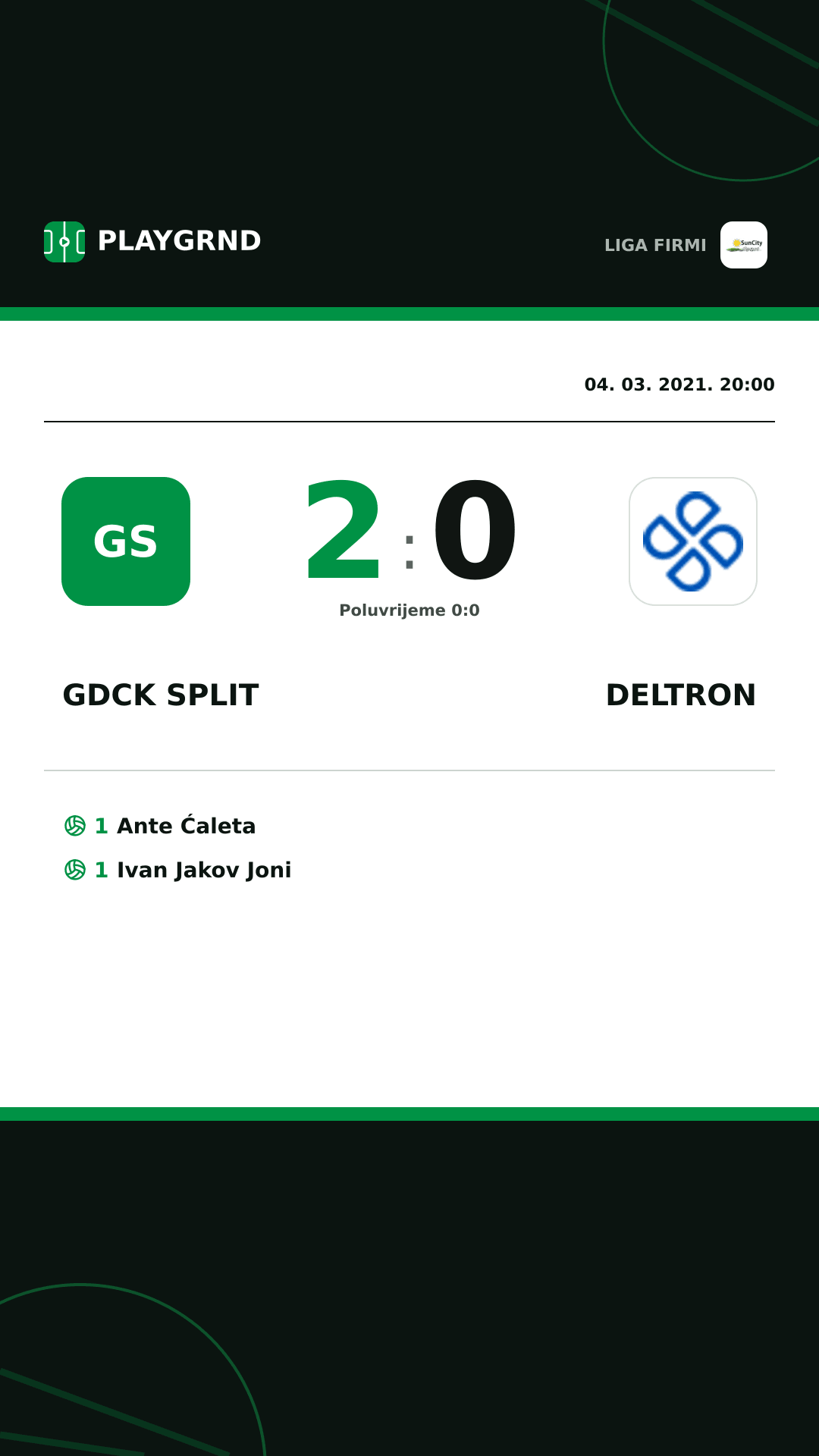 Instagram slika: Gdck Split 2:0 Deltron