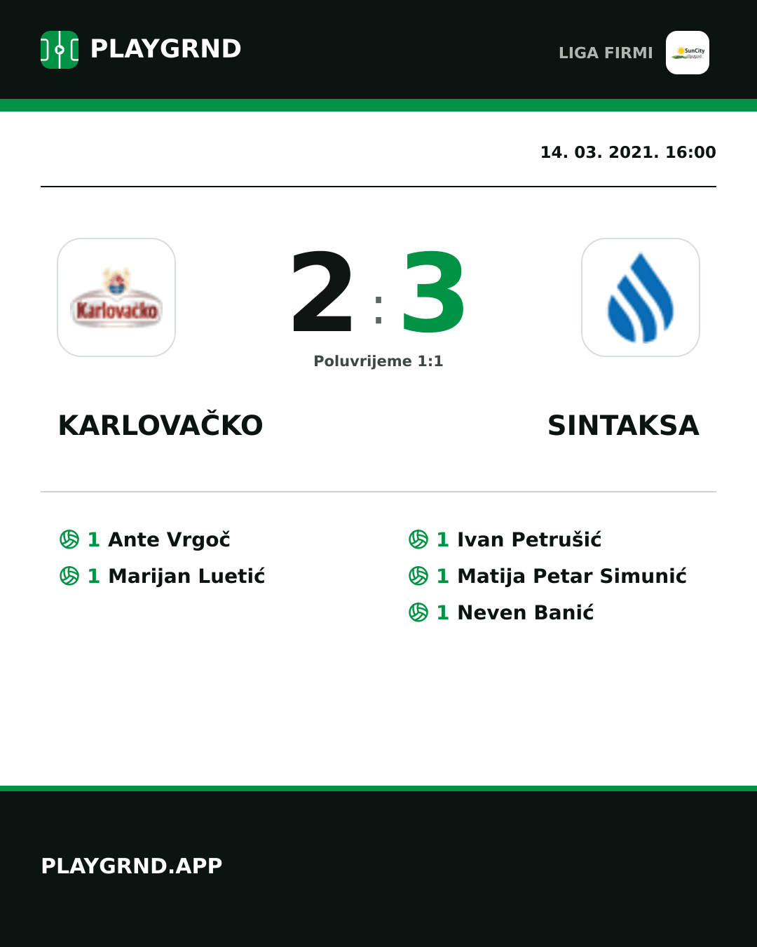 Instagram slika: Karlovačko 2:3 Sintaksa