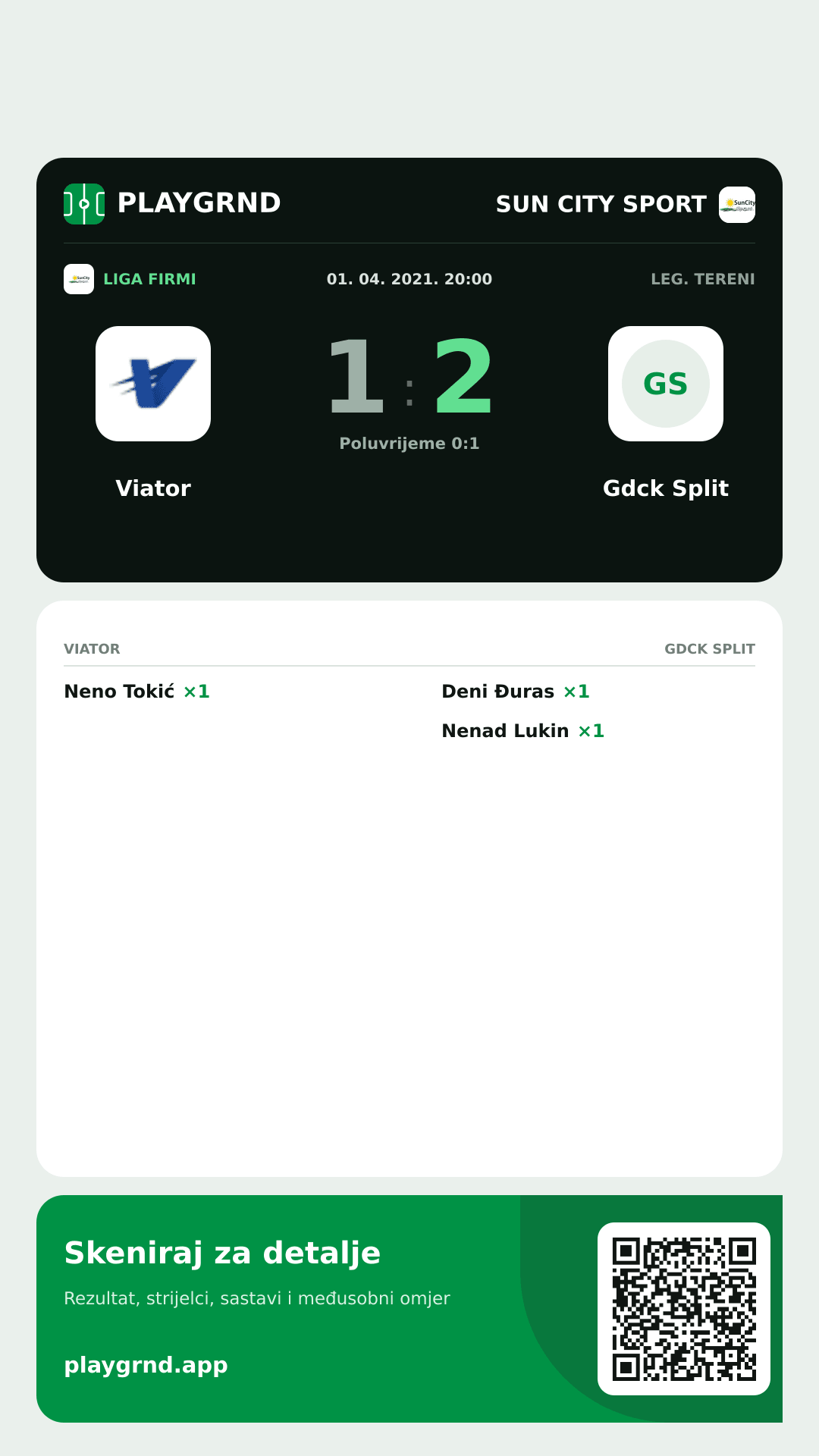 Story slika: Viator 1:2 Gdck Split