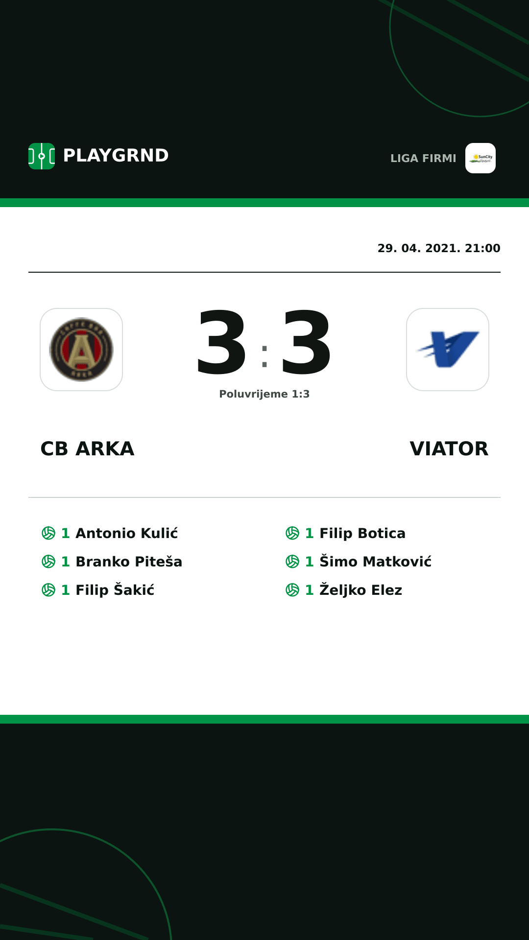 Instagram slika: CB Arka 3:3 Viator