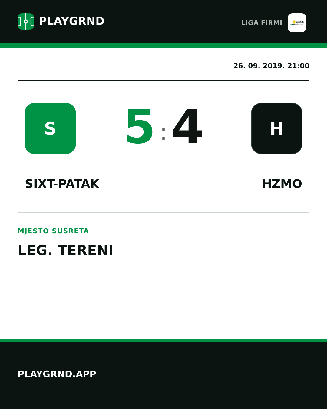 Instagram slika: Sixt-Patak 5:4 Hzmo