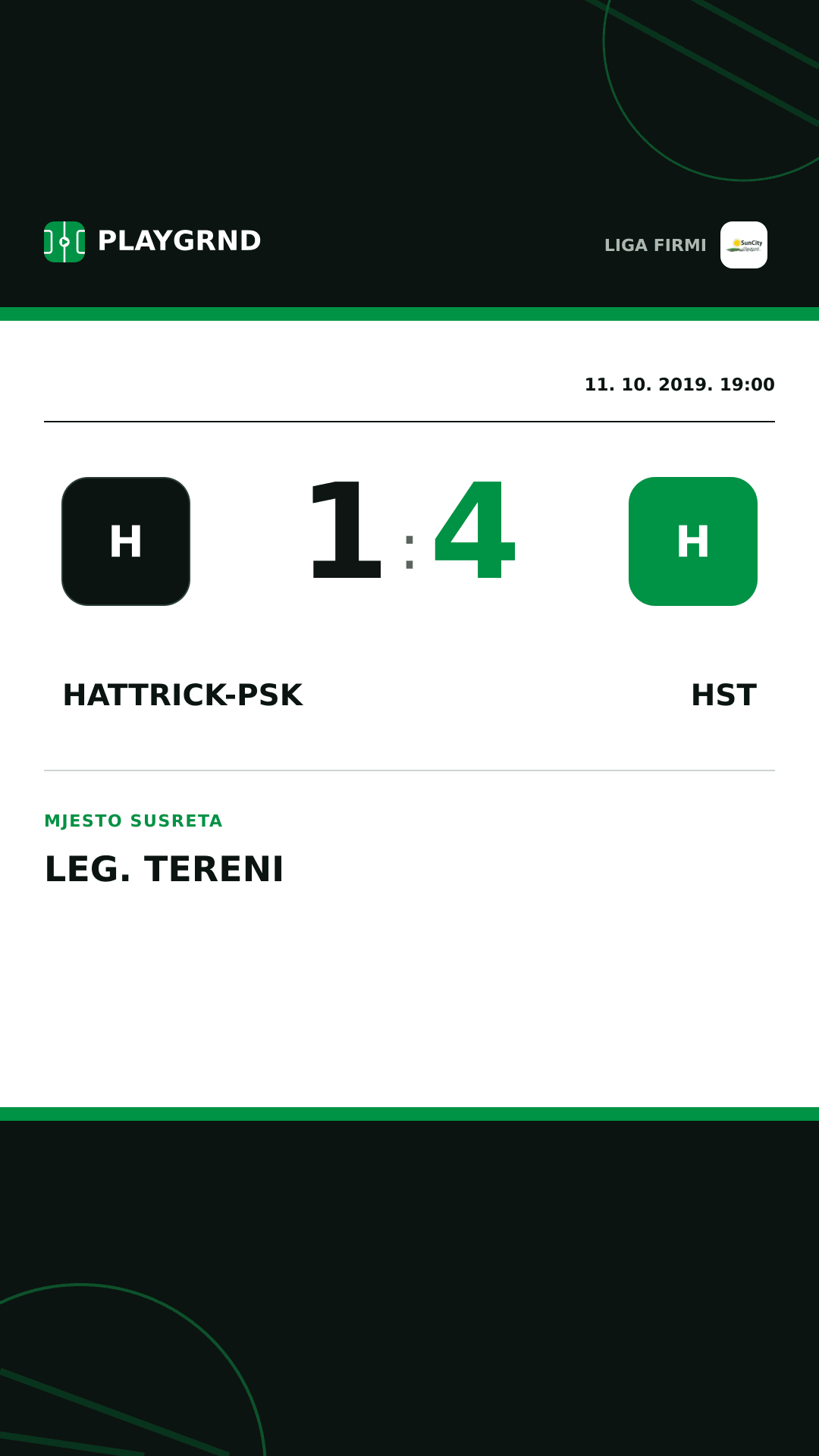 Instagram slika: Hattrick-Psk 1:4 Hst