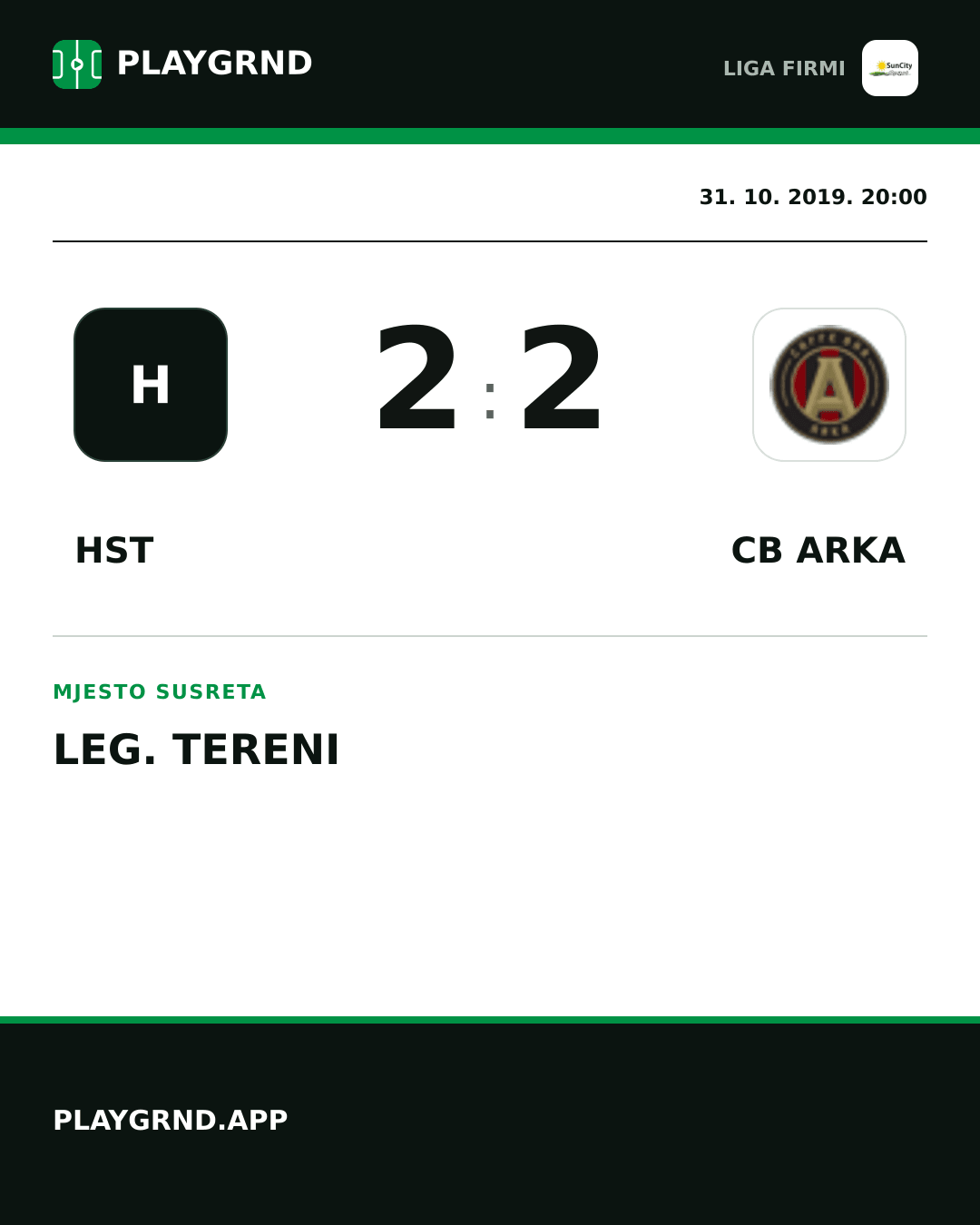 Instagram slika: Hst 2:2 CB Arka
