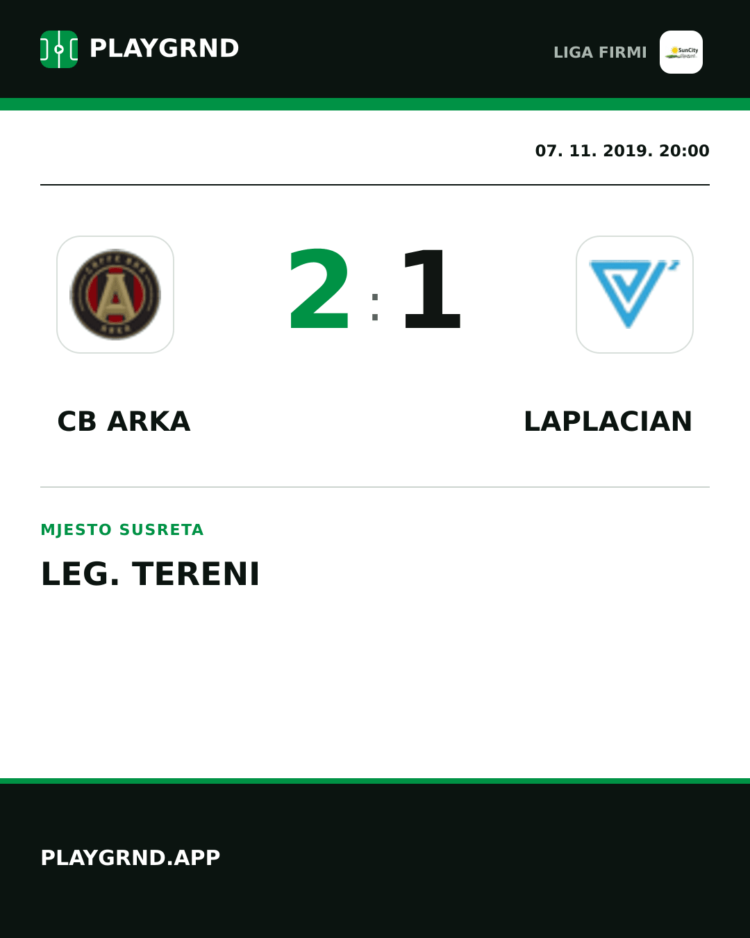 Instagram slika: CB Arka 2:1 Laplacian