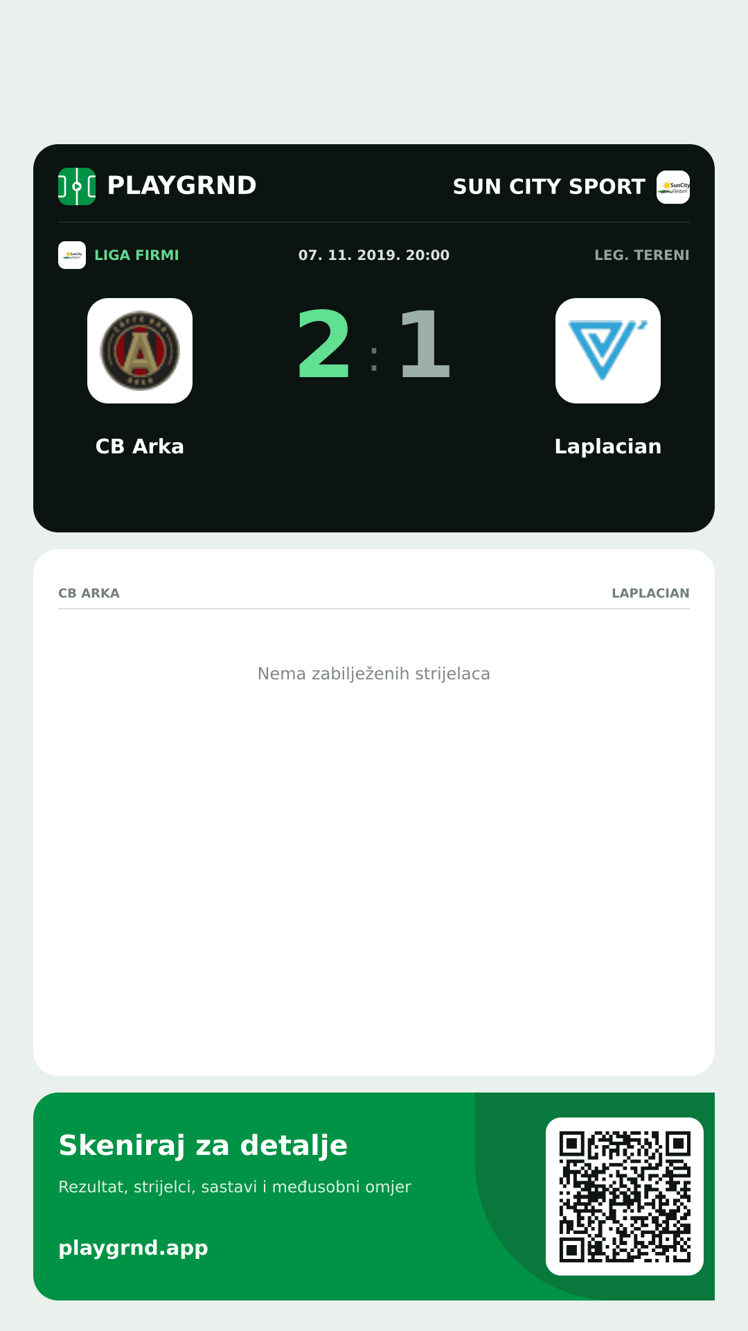 Story slika: CB Arka 2:1 Laplacian
