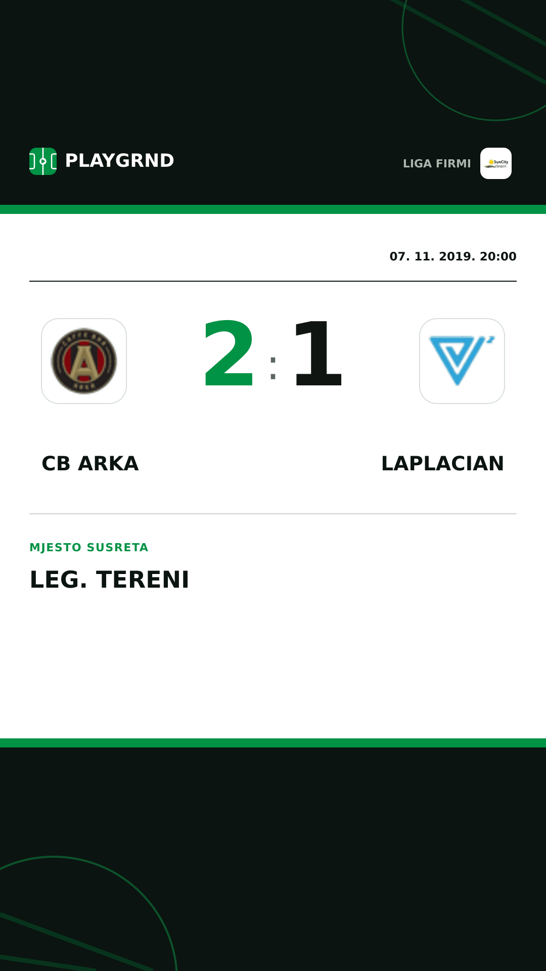 Instagram slika: CB Arka 2:1 Laplacian