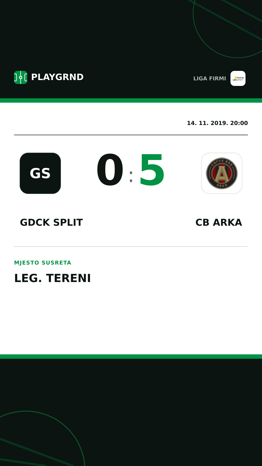 Instagram slika: Gdck Split 0:5 CB Arka
