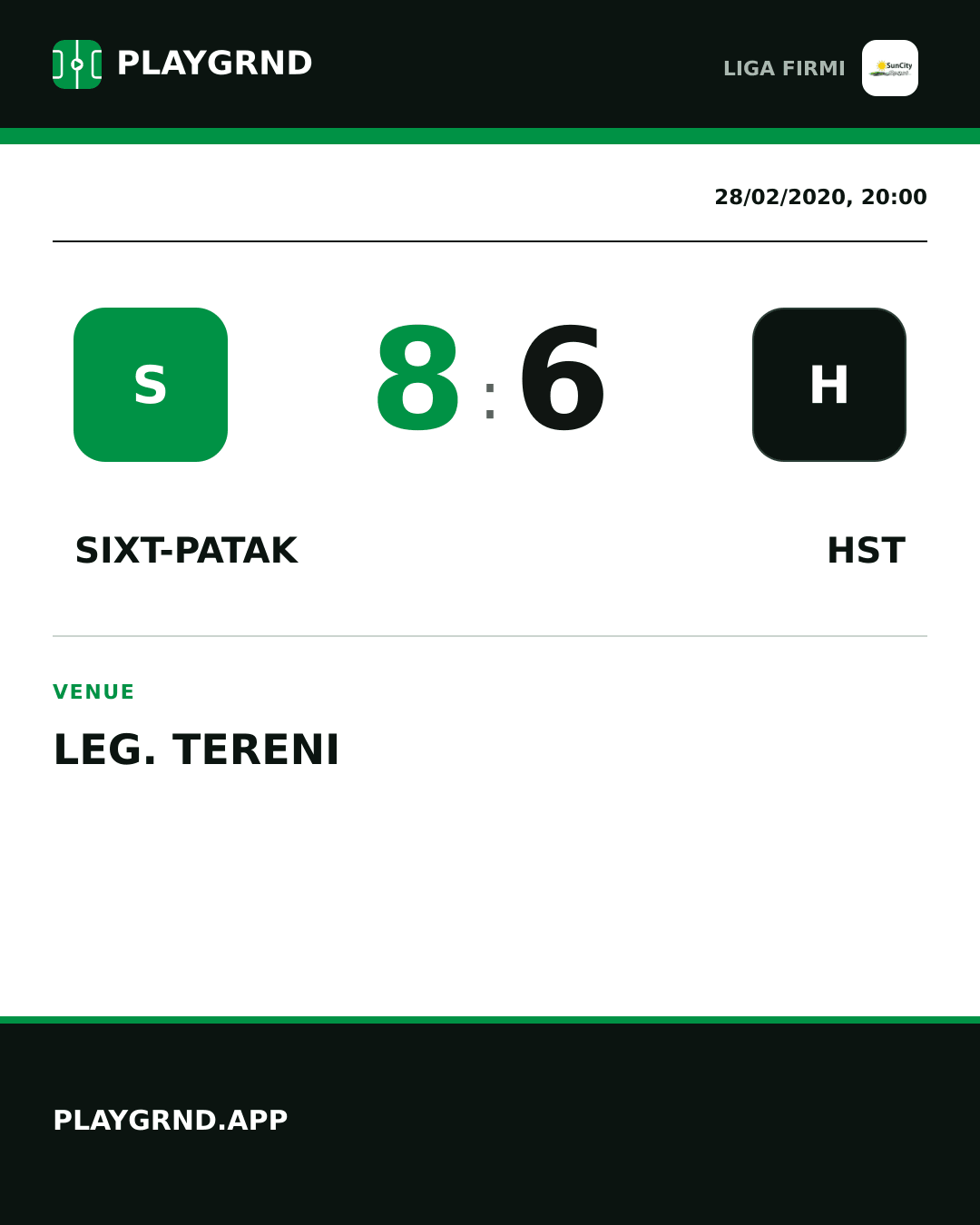 Instagram artwork: Sixt-Patak 8:6 Hst