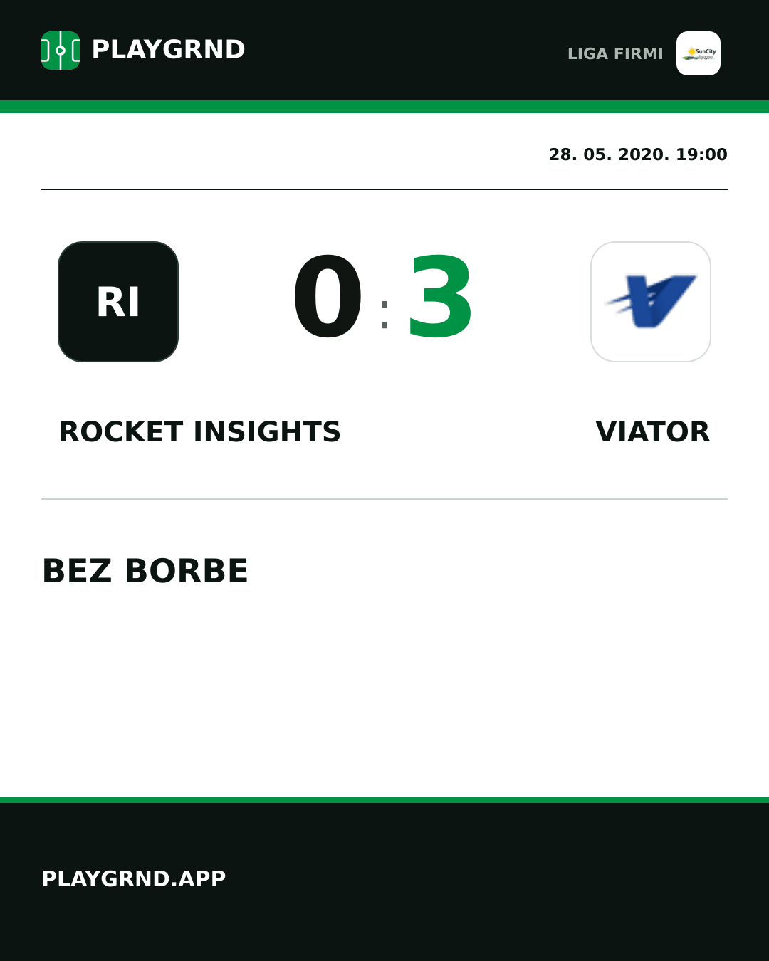 Instagram slika: Rocket Insights 0:3 Viator