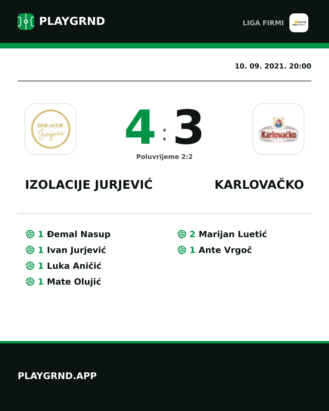 Instagram slika: Izolacije Jurjević 4:3 Karlovačko