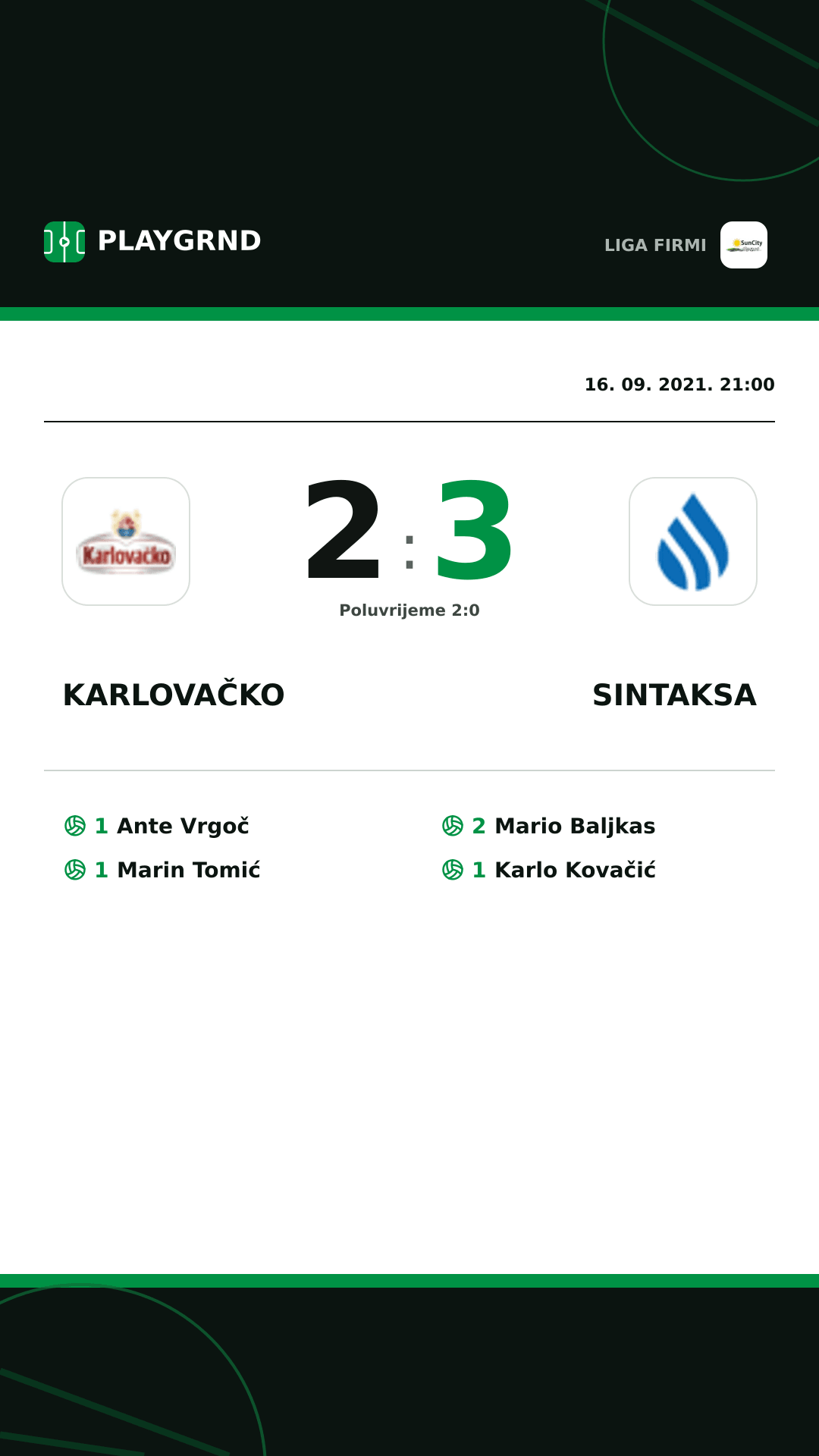 Instagram slika: Karlovačko 2:3 Sintaksa
