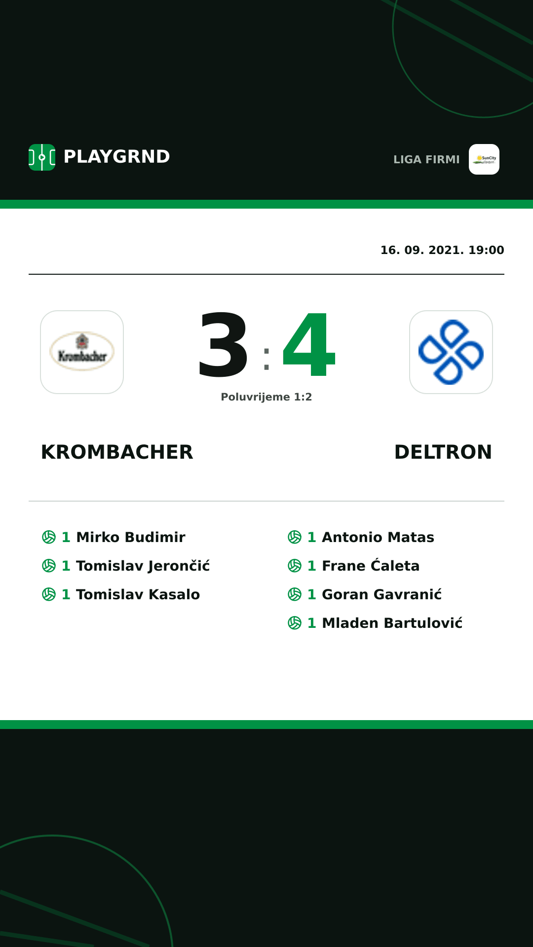Instagram slika: Krombacher 3:4 Deltron