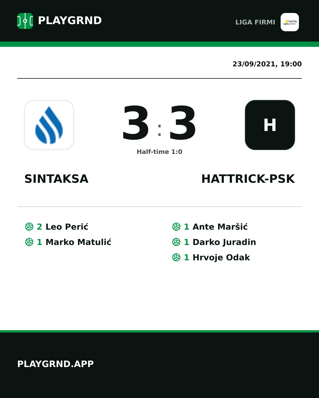 Instagram artwork: Sintaksa 3:3 Hattrick-Psk