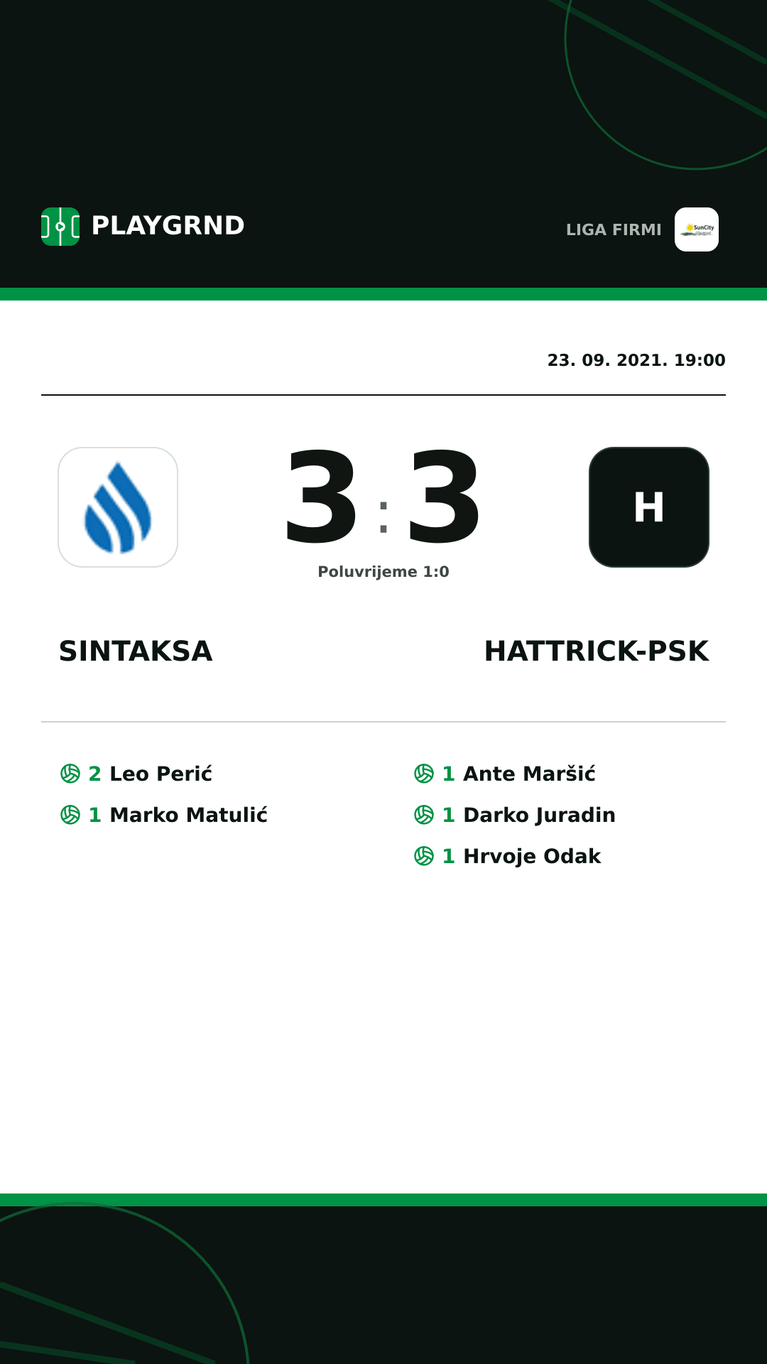 Instagram slika: Sintaksa 3:3 Hattrick-Psk