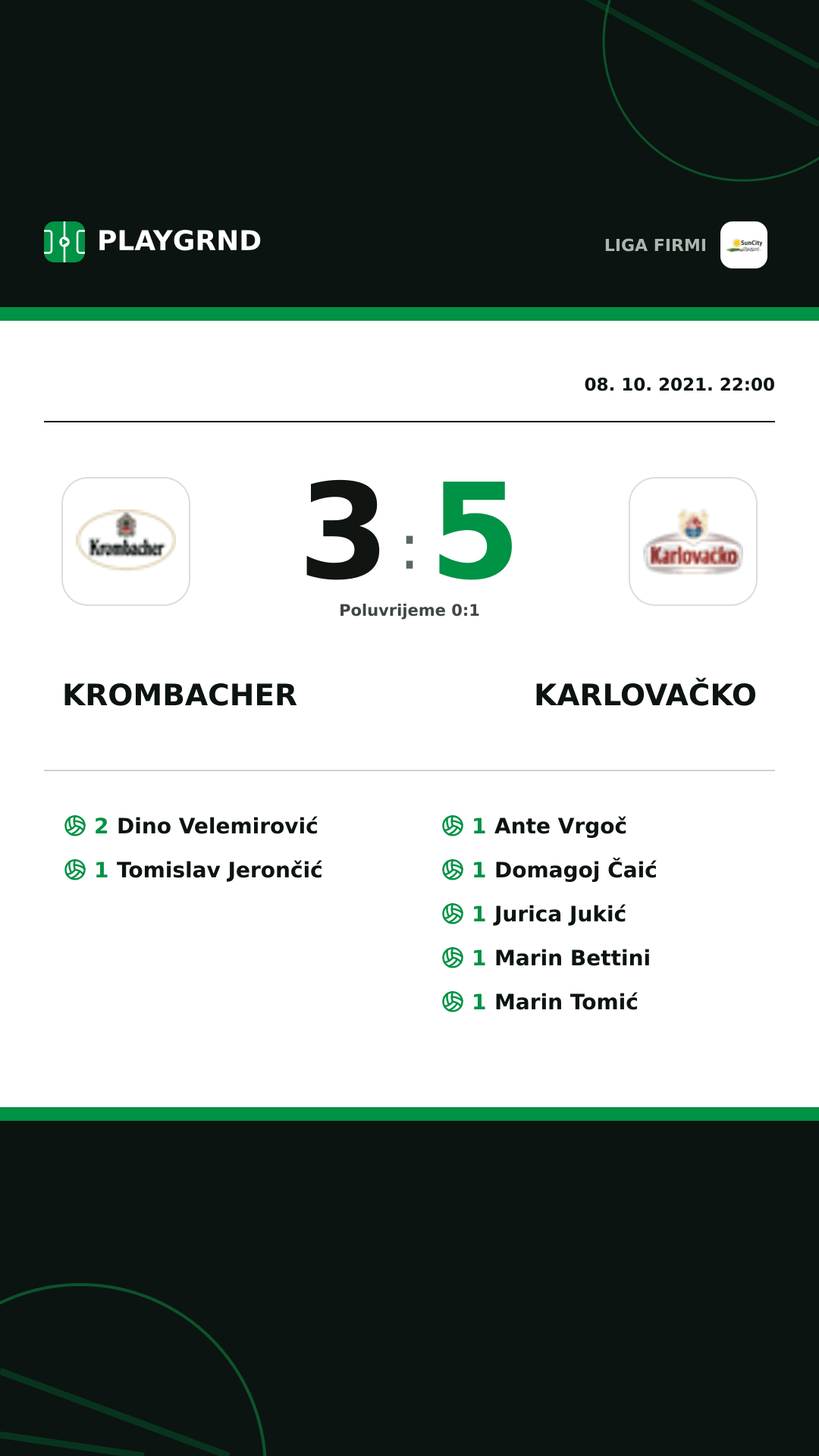 Instagram slika: Krombacher 3:5 Karlovačko