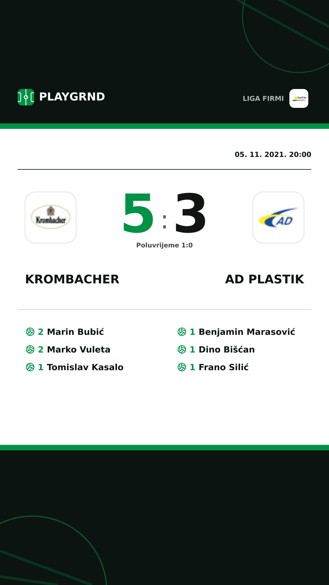 Instagram slika: Krombacher 5:3 AD Plastik