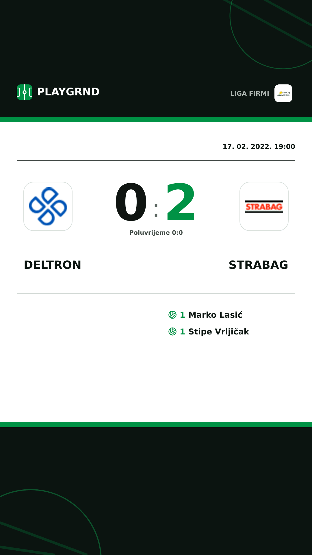 Instagram slika: Deltron 0:2 Strabag